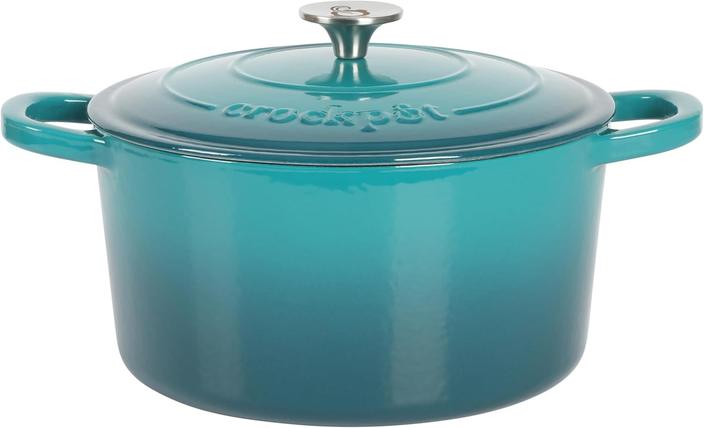 Crock-Pot 3 Quart Enameled Cast Iron Dutch Oven – Aqua S02Q
