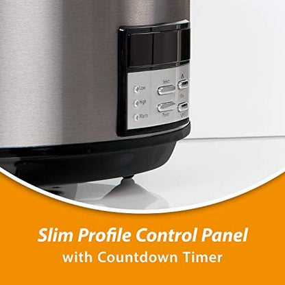 Crock-Pot 8 Quart Programmable Slow Cooker with Auto Warm S28G