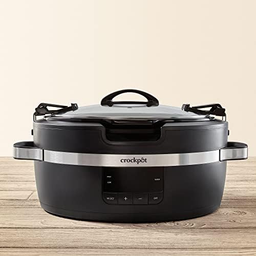 Crock-Pot Thermoshield 6 Quart Slow Cooker with Carry Handles S12S