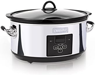 Crock-Pot 7 Quart Programmable Slow Cooker – Polished Platinum S23E