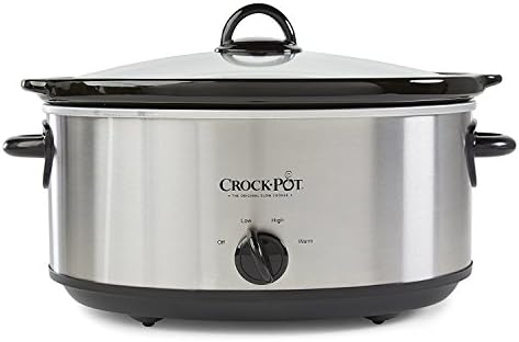 Crock-Pot 7 Quart Oval Manual Slow Cooker – Stainless Steel S29K
