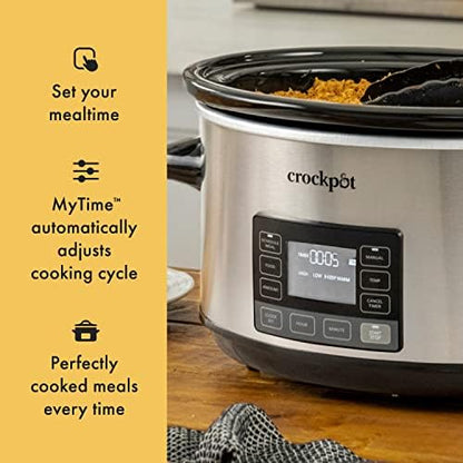 Crock-Pot 7 Quart Portable Programmable Slow Cooker with Timer S27U