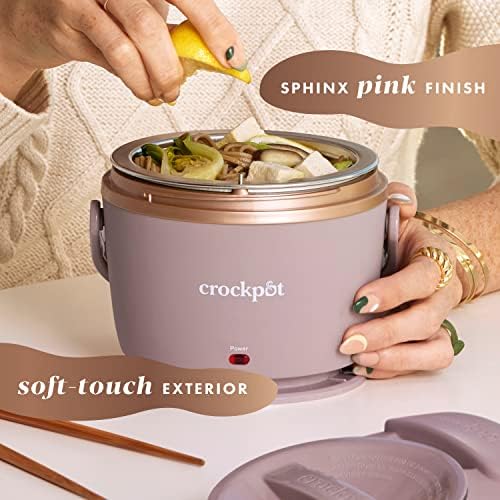 Crock-Pot Electric Lunch Box Food Warmer 20oz – Blush Pink S18G
