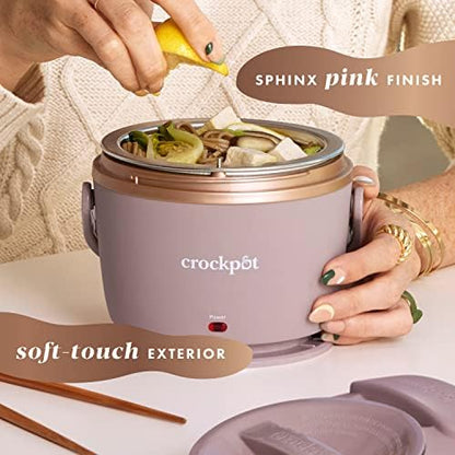 Crock-Pot Electric Lunch Box Food Warmer 20oz – Blush Pink S18G