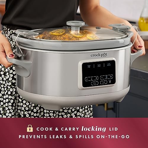 Crock-Pot 7 Quart Programmable Cook & Carry Slow Cooker S19B