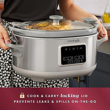 Crock-Pot 7 Quart Programmable Cook & Carry Slow Cooker S19B