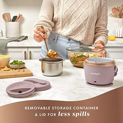 Crock-Pot Electric Lunch Box Food Warmer 20oz – Blush Pink S18G
