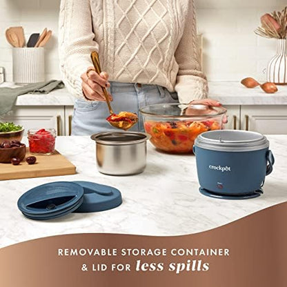Crock-Pot Electric Lunch Box Food Warmer 20oz – Faded Blue S22V