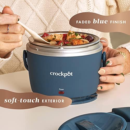 Crock-Pot Electric Lunch Box Food Warmer 20oz – Faded Blue S22V