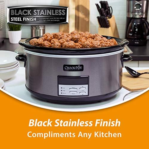 Crock-Pot 8 Quart Programmable Slow Cooker with Auto Warm S28G