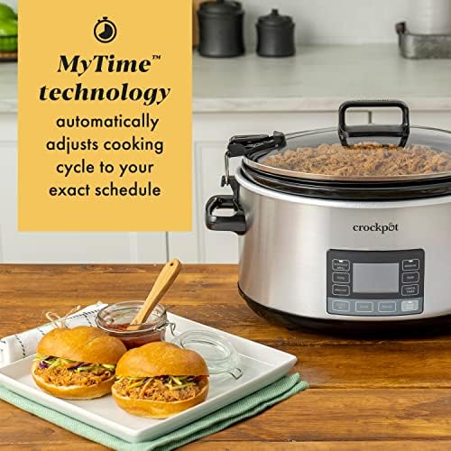 Crock-Pot 7 Quart Portable Programmable Slow Cooker with Timer S27U