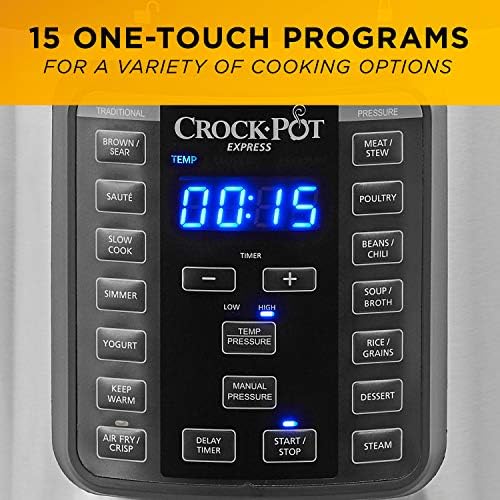 Crock-Pot Express Crisp 8 Quart 10-in-1 Pressure Cooker S06F