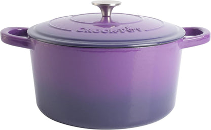 Crock-Pot 3 Quart Enameled Cast Iron Dutch Oven – Aqua S02Q