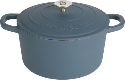 Crock-Pot 3 Quart Enameled Cast Iron Dutch Oven – Aqua S02Q
