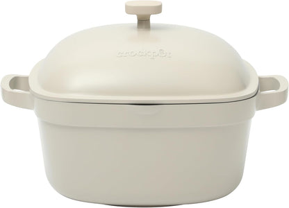 Crock-Pot 3 Quart Enameled Cast Iron Dutch Oven – Aqua S02Q
