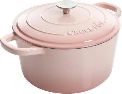 Crock-Pot 3 Quart Enameled Cast Iron Dutch Oven – Aqua S02Q